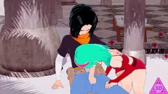 play Dragon Ball KOIKATSU C18 Handjob necenzurat și sex cu muie cu sâni mari și fund mare
