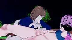 play Nobara Kugisaki von Jujutsu Kaisen in einer Hentai -Begegnung: heißer Blowjob und Handjob -Aktion