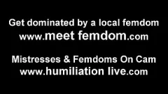 play POV Femdom Bondage: Big-Tusted Goddess knijpt ballen hard uit